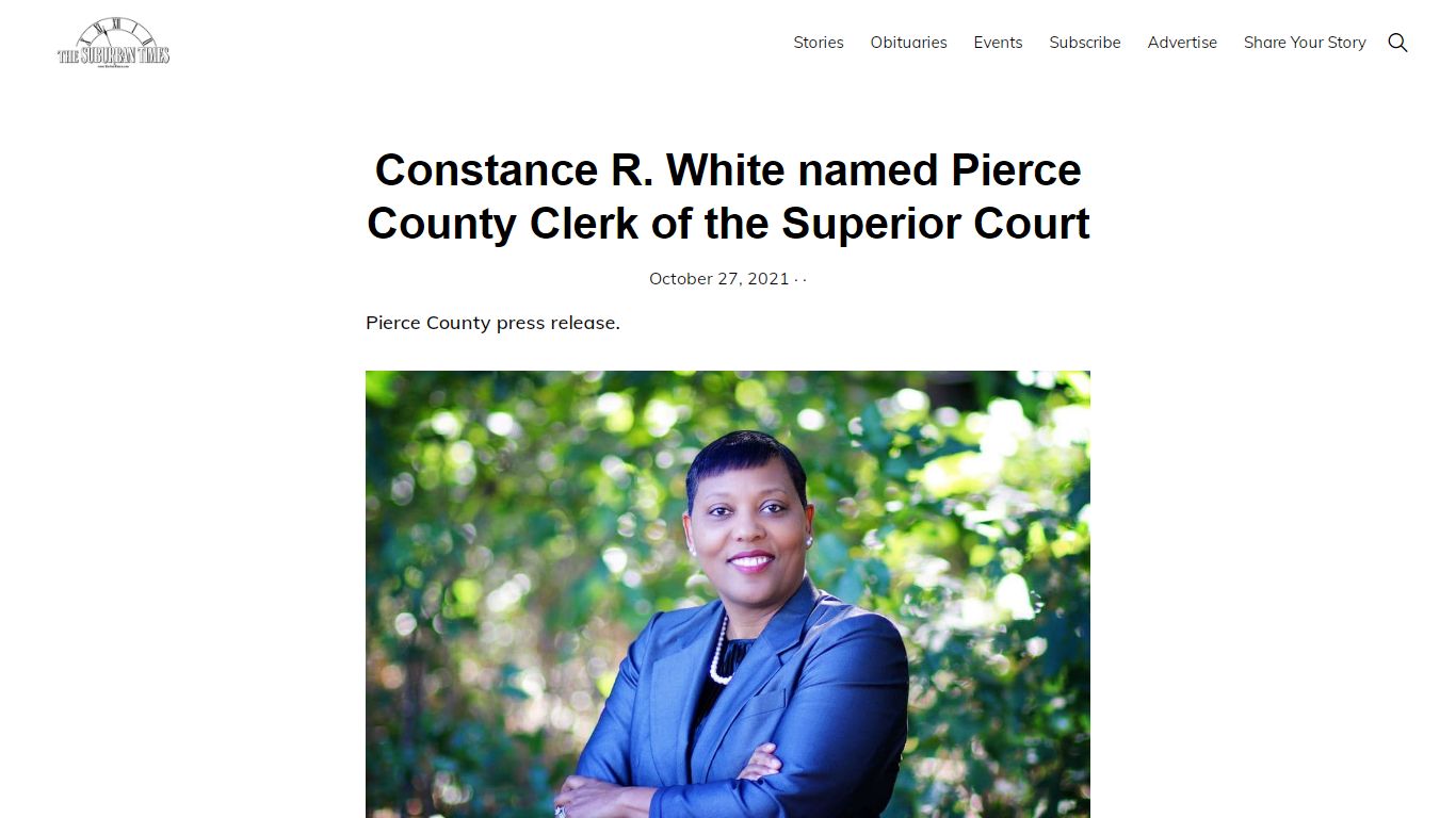 Constance R. White named Pierce County Clerk of the Superior Court ...